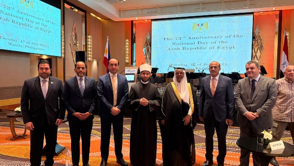وزير الأوقاف يشارك في الاحتفال باليوم الوطني المصري في الفلبين ويُكرّم عددًا من كبار المسئولين الفلبينيين