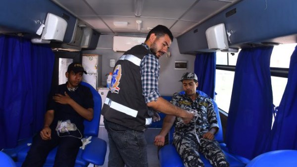 امن أسيوط ينظم حملة للتبرع بالدم