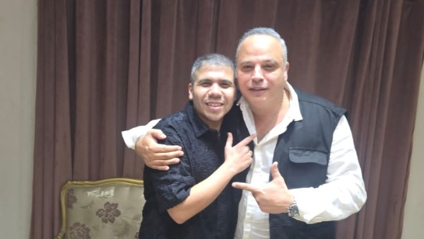 الفنان عمر كمال و الفنان تامر عبد المنعم 