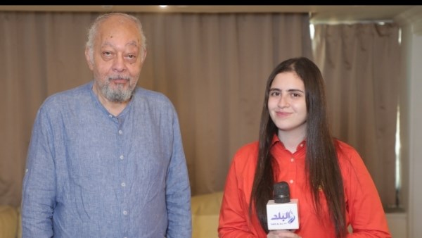 الفنان سامي مغاوري  مع الإعلامية أوركيد سامي 