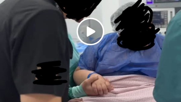 قبل إجراء الجراحة للطفلة 