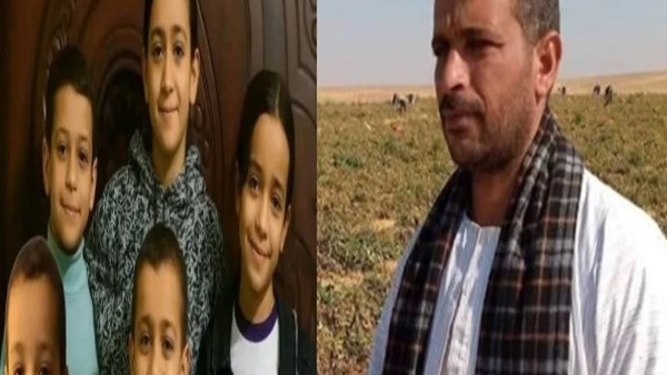 اطفال المنيا ووالدهم 