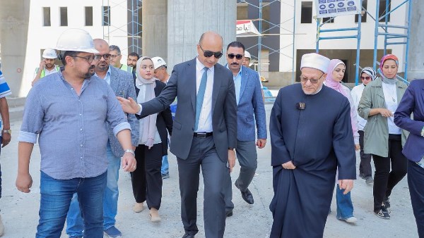 علام وترابيس يتفقدان مشروع إنشاء المستشفى الجامعي بدمنهور