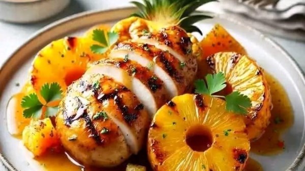 طريقة عمل الفراخ بالأناناس  