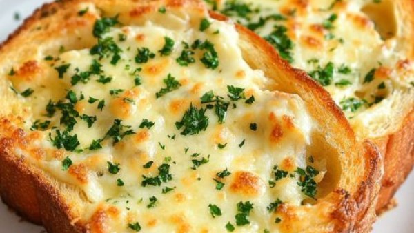 طريقة عمل خبز الثوم بالجبنة..