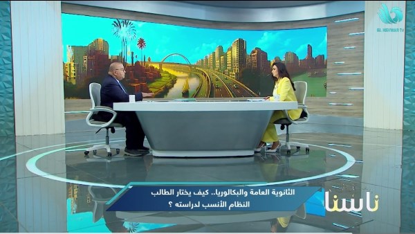  الكاتب الصحفي رفعت فياض مع الإعلامية ماجدة المهدي