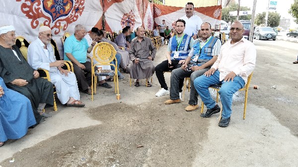 ممثلي حياه كريمة بالشرقية بأول أيام انتخابات مجلس الشيوخ