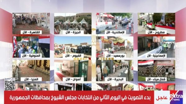 المصريون يقفون أمام لجان الشيوخ