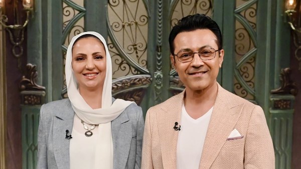 الاعلامي محمد سعيد محفوظ وزوجته