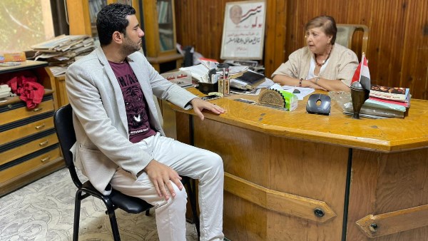 حوار معتز الخصوصي مع الكاتبة الصحفية أمينة النقاش ، عضو مجلس الشيوخ عن حزب التجمع
