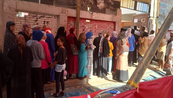 أهالي المطرية يدلون بأصواتهم في انتخابات الشيوخ2025 