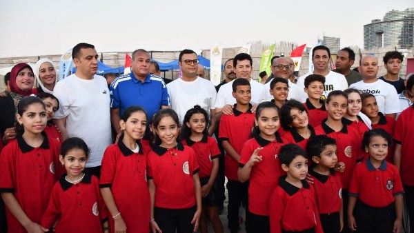 جانب من اللقاء المهرجان الرياضي بمدينة العلمين الجديدة 