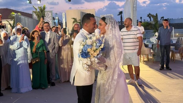 نجوم الرياضة يحتفلون بزفاف البطل الأولمبى أحمد الجندي ومريم عامر