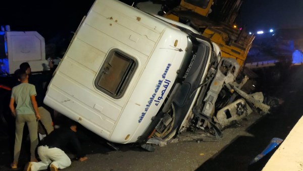 التفاصيل الكاملة لمصرع 7 أشخاص وإصابة 44 في حادث تصادم بصحراوي بني سويف