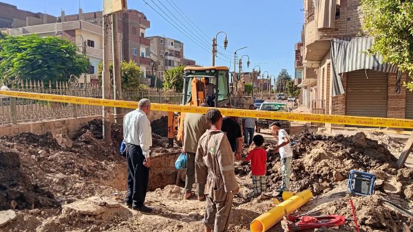 صيانة خط الغاز الطبيعي 