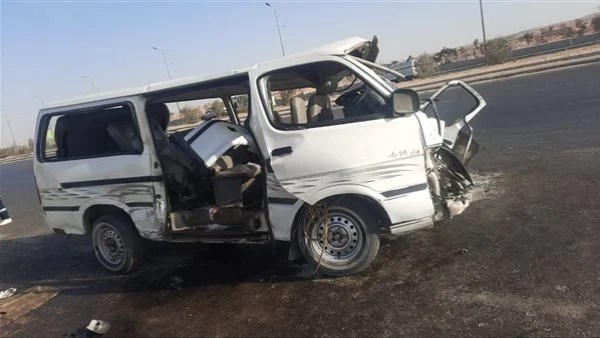 حادث انقلاب ميكروباص 