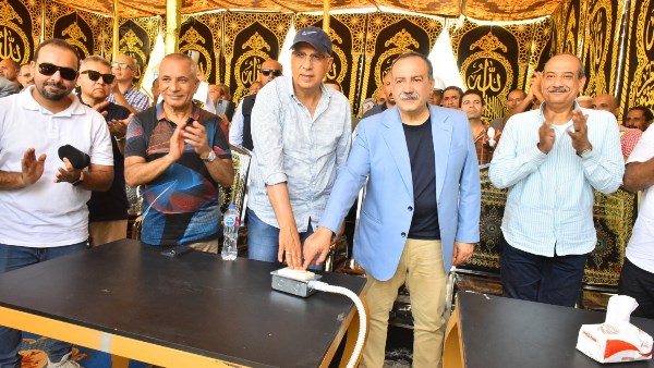 محافظ أسيوط ووزير الري يطلقان إشارة مرور المياه من قنطرة حجز الإبراهيمية