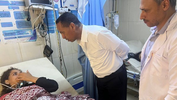 صورة لإحدى المصابات