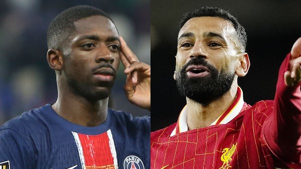 محمد صلاح يتقاسم مع ديمبلي صدارة استطلاع "TNT Sports"