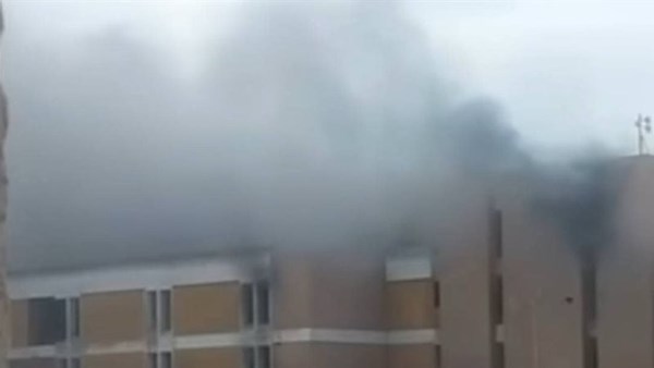 حريق بمستشفي الجامعة 