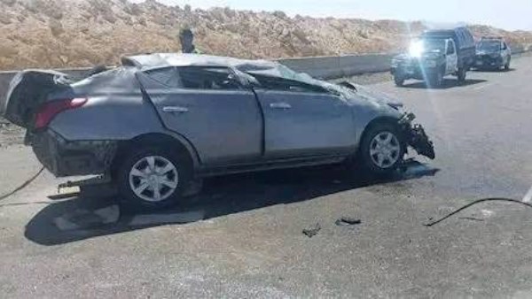 أول صورة لسيارة والد محمد الشناوي بعد وفاته في حادث سير
