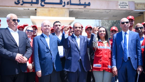 زيارة وزير الخارجية ورئيس الوزراء الفلسطيني إلى معبر رفح