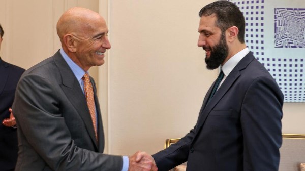 أحمد الشرع وتوم باراك