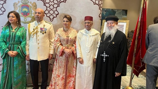 الكنيسة القبطية تشارك في حفل السفارة المغربية
