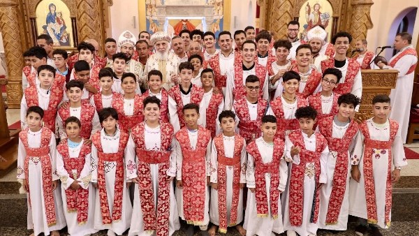 رسامة شمامسة جدد لكنيستي مارجرجس ومار يوحنا بإيبارشية سمالوط