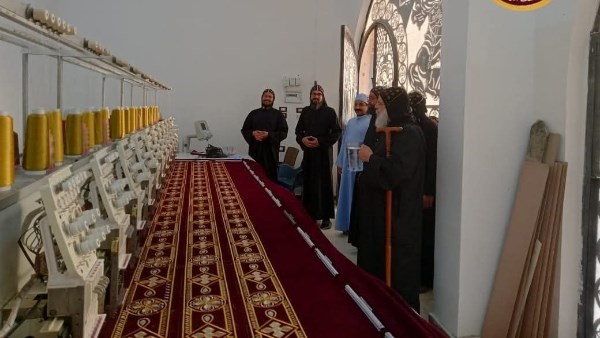 افتتاح مشغل التطريز بدير الأنبا باخوميوس