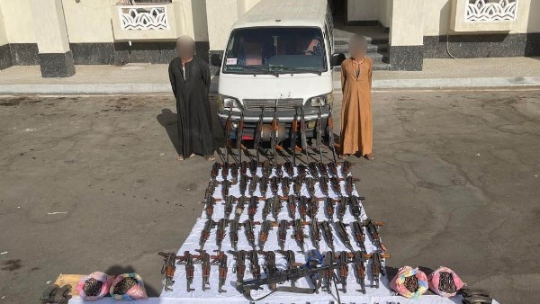 رصاص بلا عدد وجرينوف وأسلحة آلية وطبنجات ومجرمين فى قبضة حراس الوطن