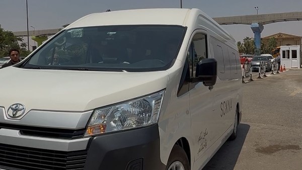 وصول جثمان سيد صادق مسجد الشرطة