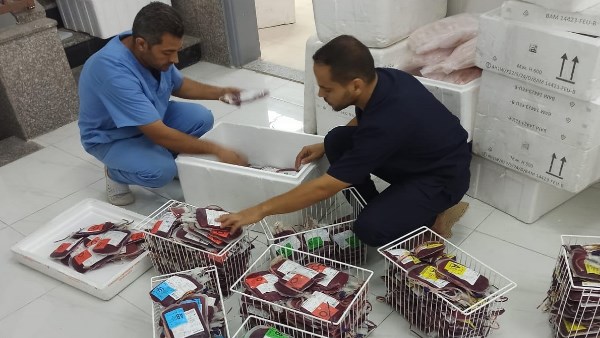 الصحة الفلسطينية: 6000 وحدة دم وصلت إلى قطاع غزة اليوم