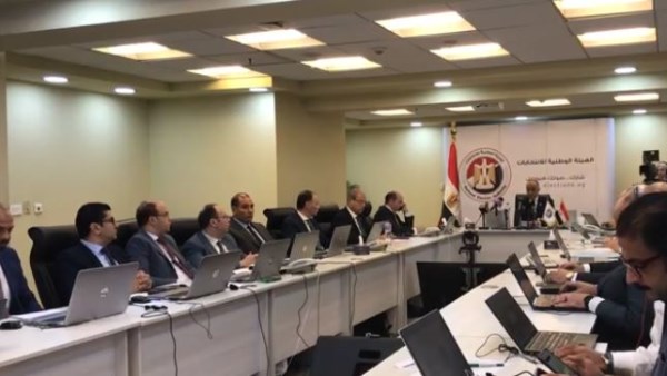 مؤتمر الهيئة الوطنية للانتخابات لمتابعة اليوم الثاني لانتخابات مجلس الشيوخ