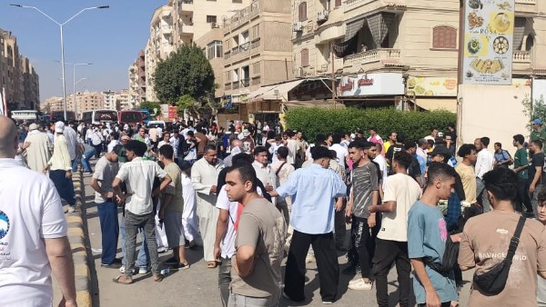 ازدحام أمام لجان الحي الثاني بأكتوبر في ثاني أيام انتخابات الشيوخ