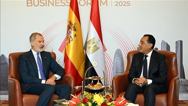  رئيس الوزراء يستقبل ملك إسبانيا