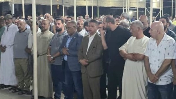 جانب من عزاء محمد سعيد موسى شهيد العمل بحادثة جاسكو