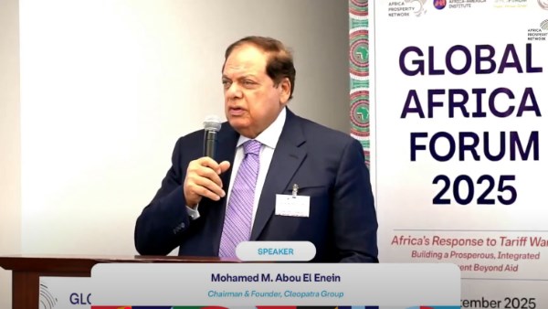 أبو العينين أمام منتدى أفريقيا العالمي 2025