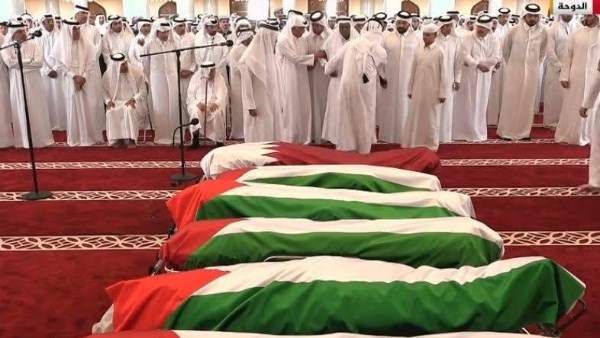 صلاة الجنازة على نجل خليل الحية 