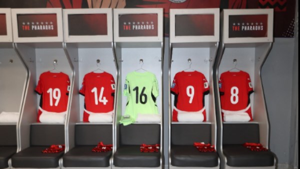 غرفة ملابس منتخب مصر