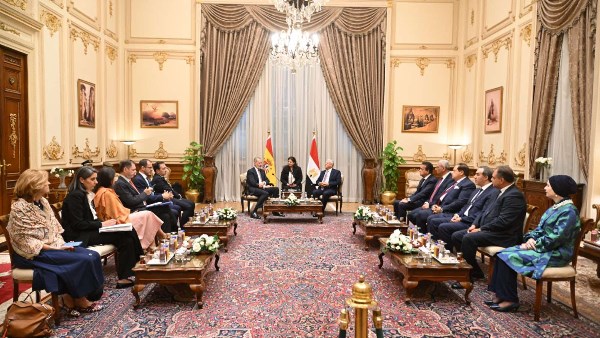 رئيس مجلس النواب يستقبل الملك فيليب السادس ملك أسبانيا