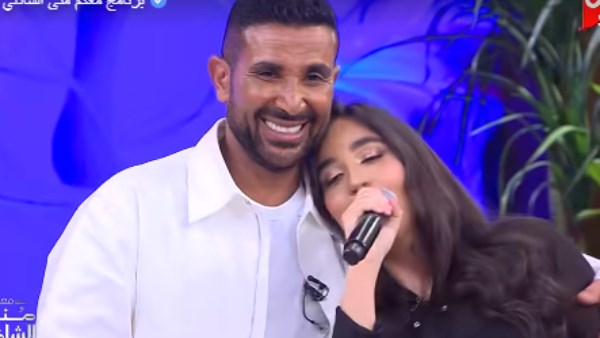 أحمد سعد وابنته 