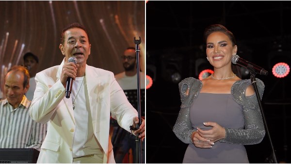حفل مي فاروق ومدحت صالح 