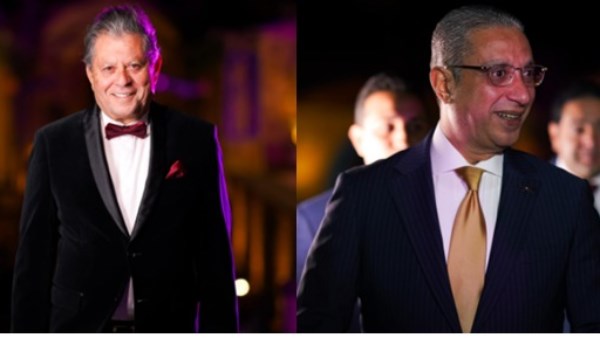 احمد الأنصاري المحافظ والمخرج هاني لاشين