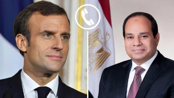 الرئيس السيسي يتلقي إتصالا هاتفيا من نظيرة الفرنسي 