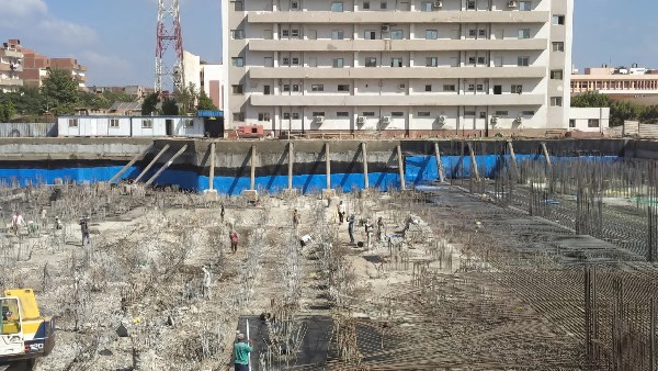 بدأ انشاء مستشفى الأورام في منوف 
