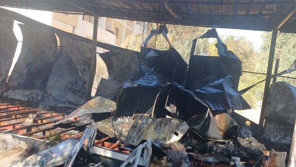 اندلاع حريق في كرفان سكن موظفي شركة الغاز بجرجا في سوهاج