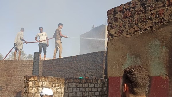 جانب من الحادث بسوهاج