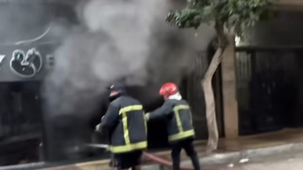 حريق بمعرض بالإسكندرية