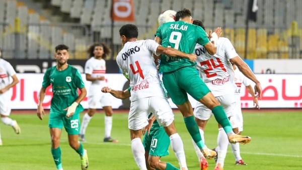 صورة من مباراة المصري و الزمالك 